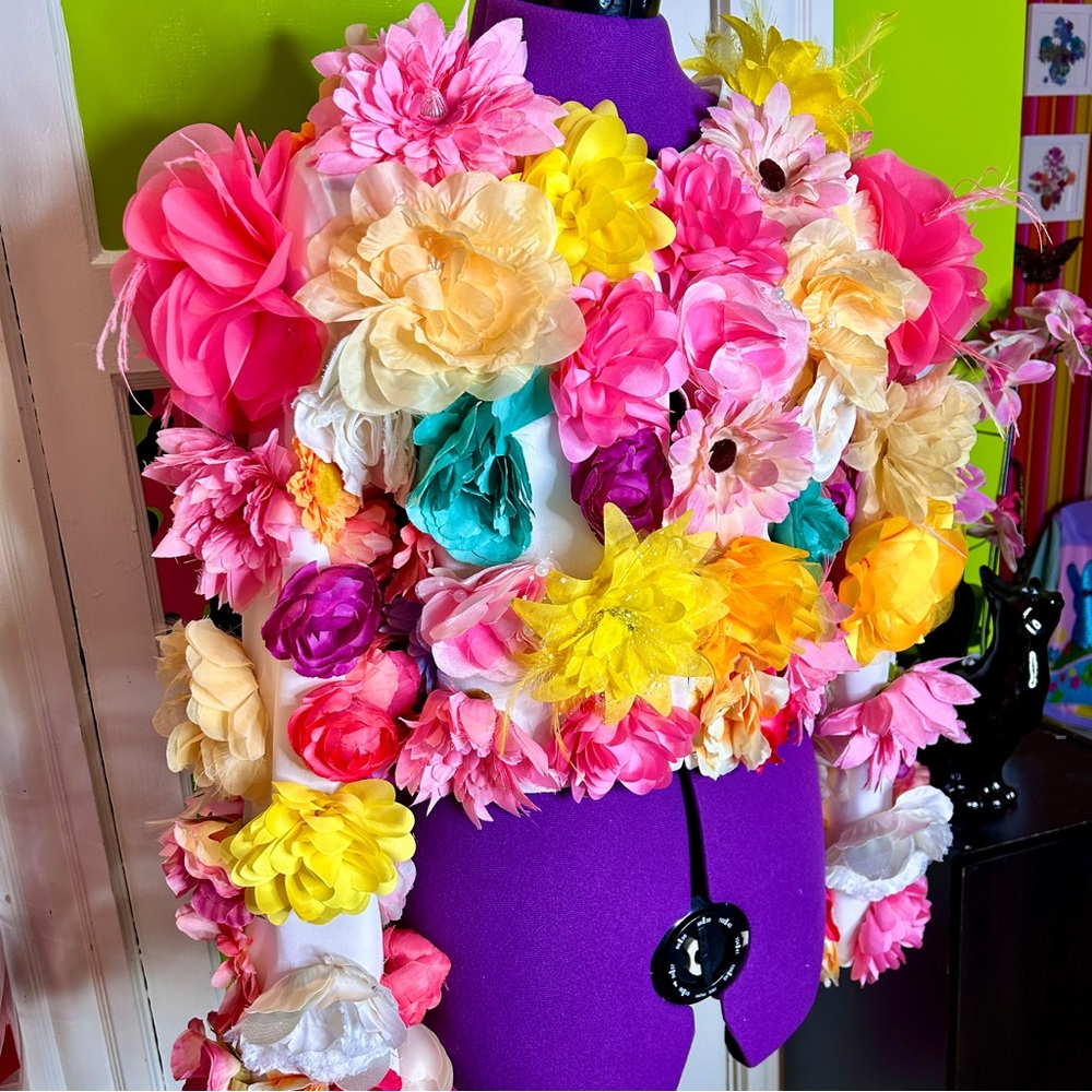 Floral Multicolor Statement Jacket - image 3